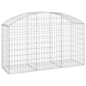 Coș Gabion Arcuit Fier Galvanizat | Barieră Decorativă Grădină 2
