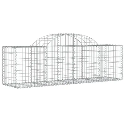 Coș Gabion Arcuit Fier Galvanizat 200x50x60/80 cm