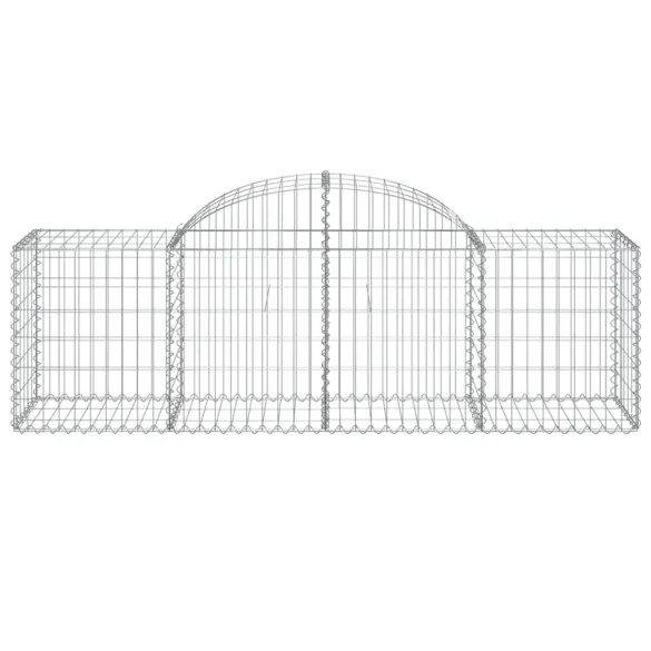 Coș Gabion Arcuit Fier Galvanizat 200x50x60/80 cm