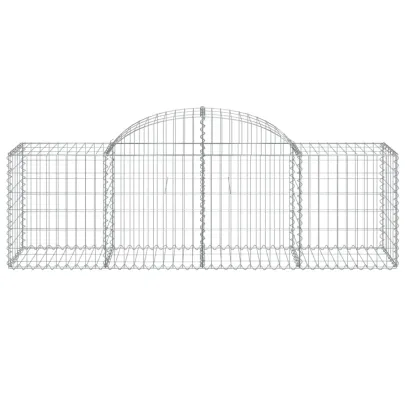 Coș Gabion Arcuit Fier Galvanizat 200x50x60/80 cm