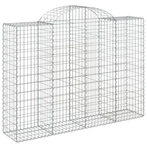 Coș Gabion Arcuit Fier Galvanizat | Barieră Decorativă Grădină 2
