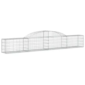 Coș Gabion Arcuit 300x30x40/60 cm - Fier Galvanizat | Decor Grădină 2