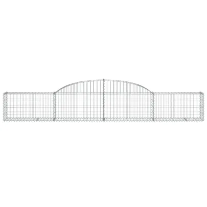 Coș Gabion Arcuit 300x30x40/60 cm - Fier Galvanizat | Decor Grădină
