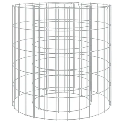 Vatră de foc din gabion, Ø 50 cm, fier galvanizat - Livrare Gratuită
