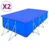 Prelate piscină - 2 buc - PE dreptunghiular - 540x270 cm - 90 g/m²