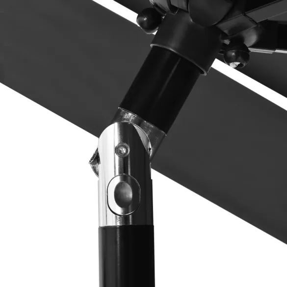 Umbrelă de grădină 3 niveluri - aluminiu antracit 2,5m Umbrelă de grădină 3 niveluri - aluminiu antracit 2,5m