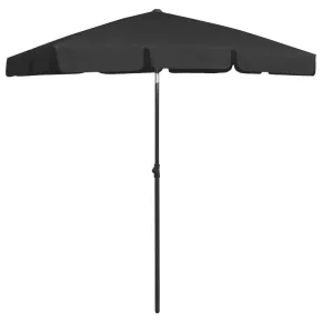 Umbrelă de Plajă Negru | Protecție UV | Livrare Gratuită 2