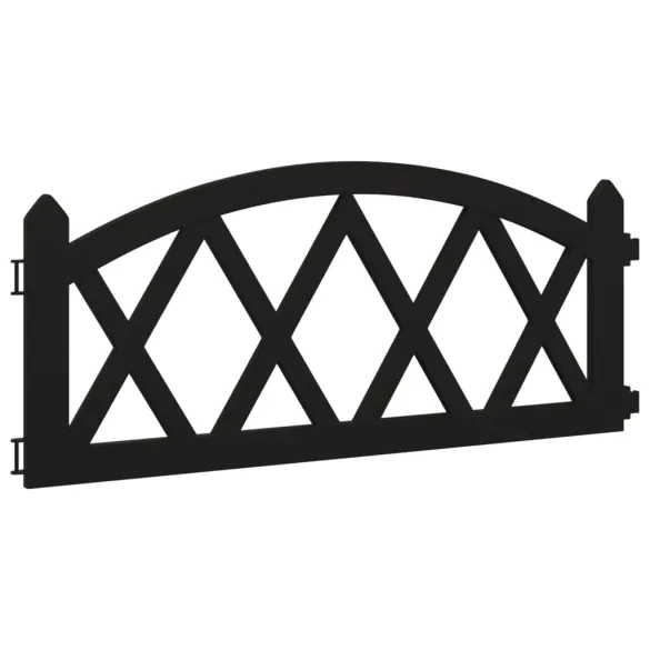 Borduri Gazon Negre | 17 bucăți | 10 m | PP | Gratis