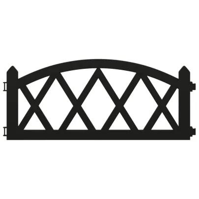 Borduri Gazon Negre | 17 bucăți | 10 m | PP | Gratis