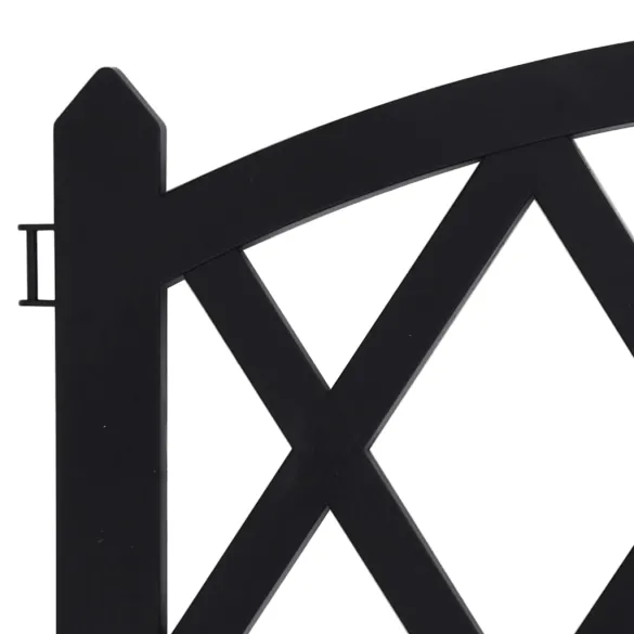 Borduri Gazon Negre | 17 bucăți | 10 m | PP | Gratis