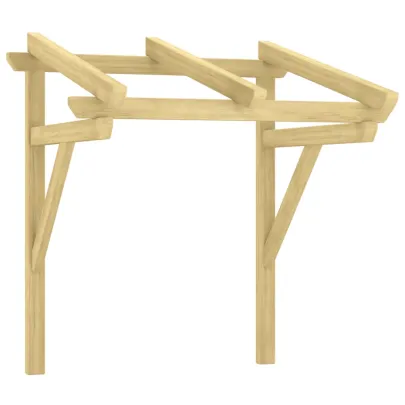 Copertină ușă lemn masiv pin | Protecție și decor rustic