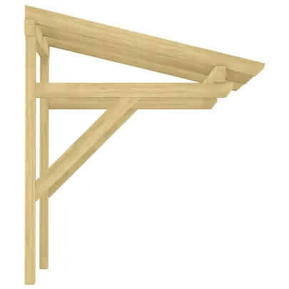 Copertină ușă lemn masiv pin | Protecție și decor rustic