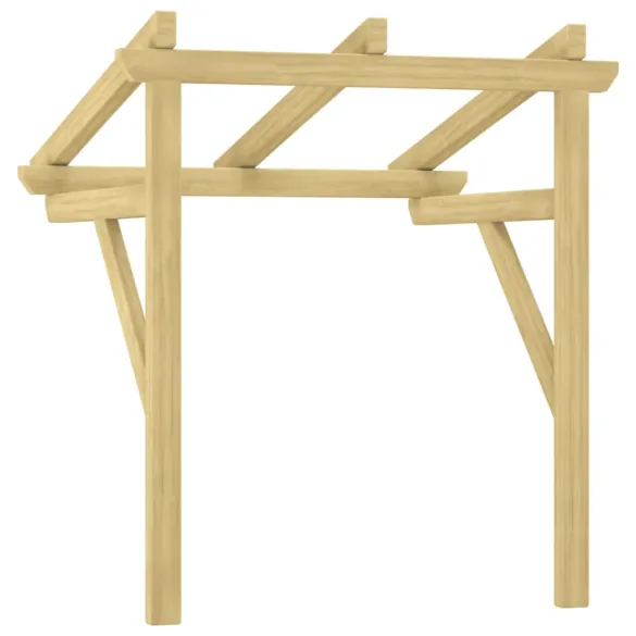 Copertină ușă lemn masiv pin | Protecție și decor rustic