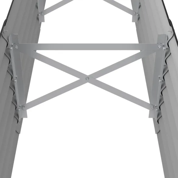 Strat Înălțat Grădină din Oțel | 224x40x36 cm | Livrare Gratuită