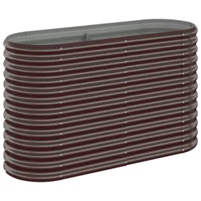 Strat Înălțat Grădină 114x40x68 cm - Oțel Vopsit Electrostatic 2