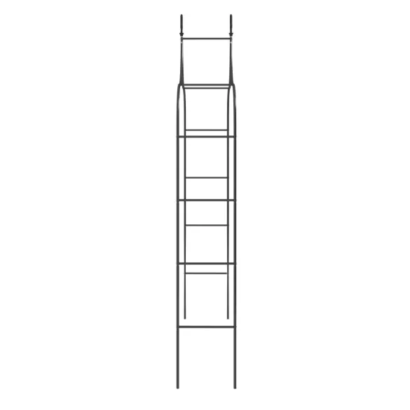 Arcade de Gradină - 2 bucăți - Negru - 120x38x260 cm