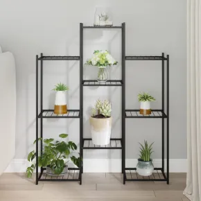 Suport Flori Fier Negru - Raft Plante Rezistent