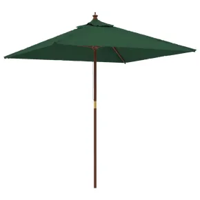 Umbrelă Grădină Lemn Natural 198x198cm - Livrare Gratuită 2