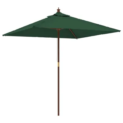 Umbrelă Grădină Lemn Natural 198x198cm - Livrare Gratuită