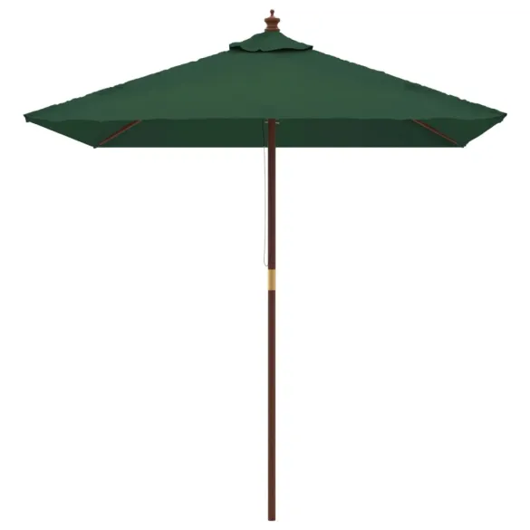 Umbrelă Grădină Lemn Natural 198x198cm - Livrare Gratuită