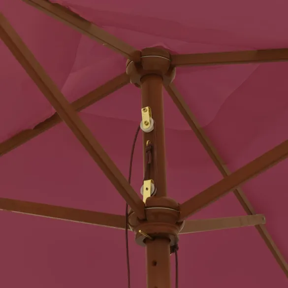 Umbrelă Grădină Lemn Roșu Bordeaux | Livrare Gratuită Umbrelă Grădină Lemn Roșu Bordeaux | Livrare Gratuită