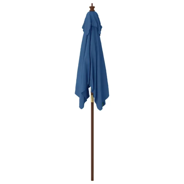Umbrelă Grădină Lemn Albastru Azur 198x198 cm | Livrare Gratuită