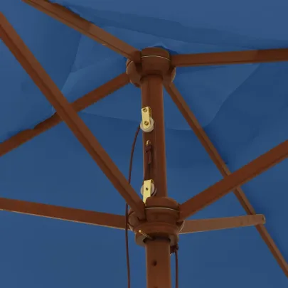 Umbrelă Grădină Lemn Albastru Azur 198x198 cm | Livrare Gratuită