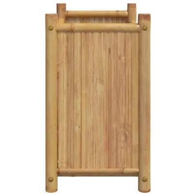 Jardinieră Bambus Naturală - 50x30x50 cm | Livrare Gratuită