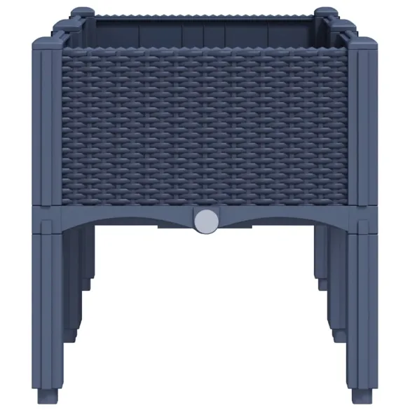 Jardinieră Grădină cu Picioare - Albastru Gri - 80x40x42 cm