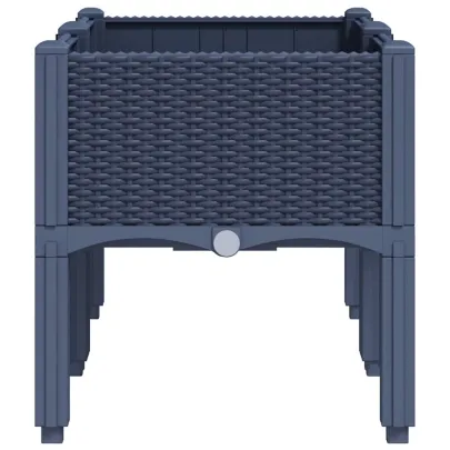 Jardinieră Grădină cu Picioare - Albastru Gri - 80x40x42 cm