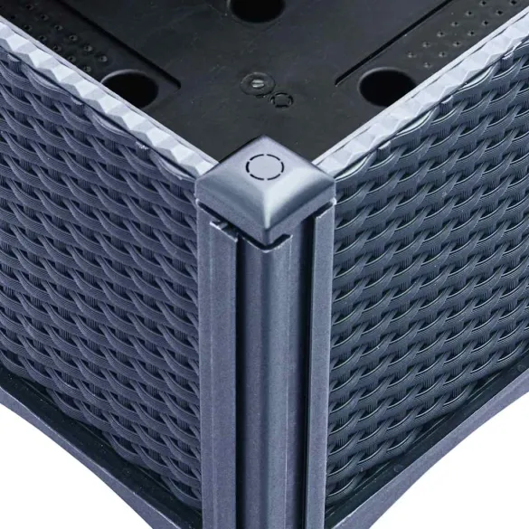 Jardinieră Grădină cu Picioare - Albastru Gri - 80x40x42 cm