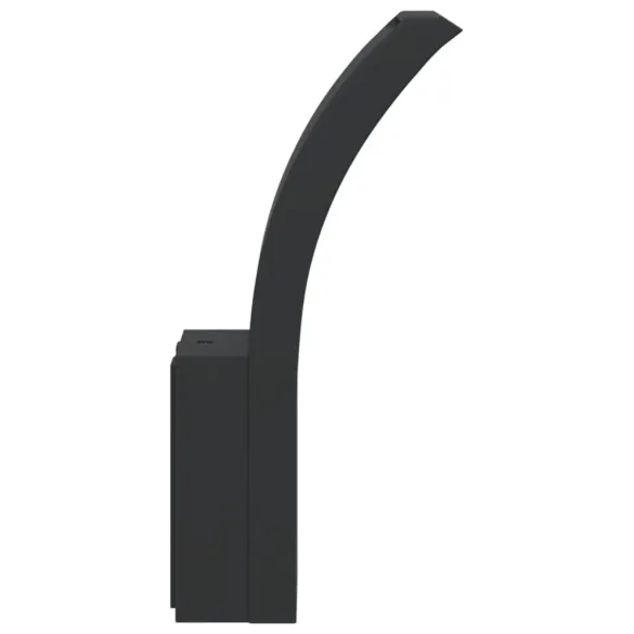 Lămpi LED Exterioare de Perete 2 bucăți - Negru Aluminiu