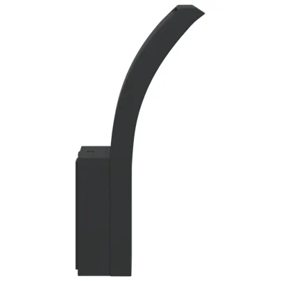 Lămpi LED Exterioare de Perete 2 bucăți - Negru Aluminiu