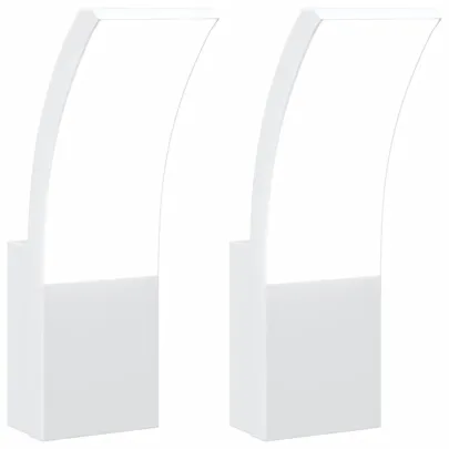 Lămpi LED Exterioare de Perete 2 buc - Aluminiu Turnat IP54