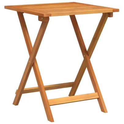 Masă Pliantă Grădină Acacia 60x60 cm | Livrare Gratuită