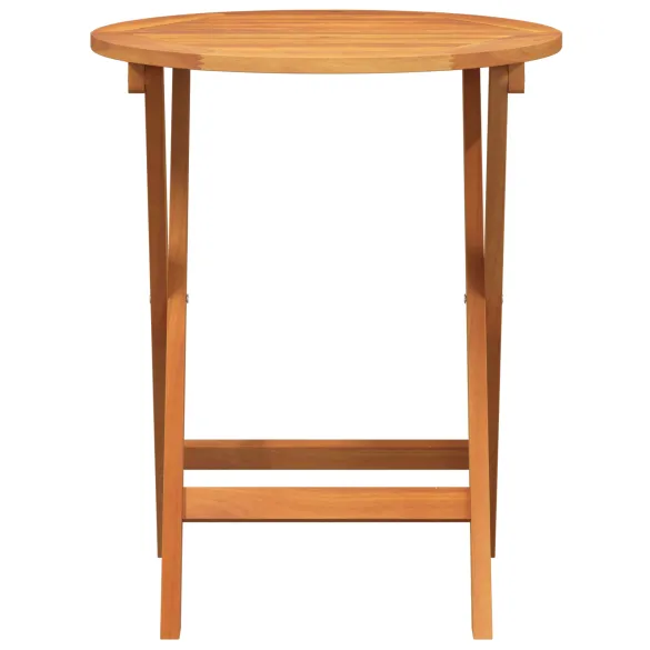 Masă pliantă grădină rotundă lemn acacia | Livrare gratuită