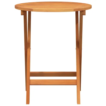Masă pliantă grădină rotundă lemn acacia | Livrare gratuită