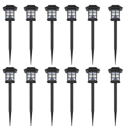 Set 12 Lămpi Solare Grădină | Iluminare Auto Eco