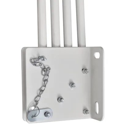 Copertină Laterală Pliabilă Balcon Gri - Ușor de Montat