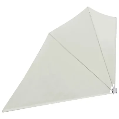 Copertină Laterală Pliabilă Balcon - Crem 160x240 cm
