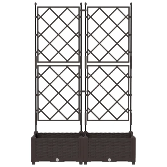 Ghiveci Grădină cu Spalier 2 buc - Livrare Gratuită