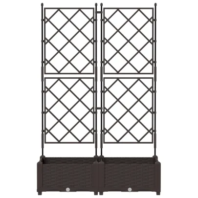 Ghiveci Grădină cu Spalier 2 buc - Livrare Gratuită