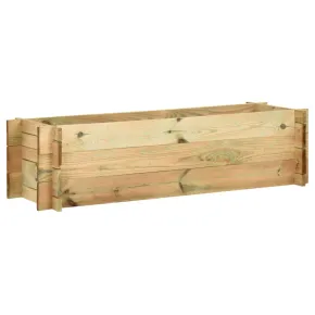 Strat Înălțat Grădină Lemn Pin 120x40x32 cm - Comandă Acum
