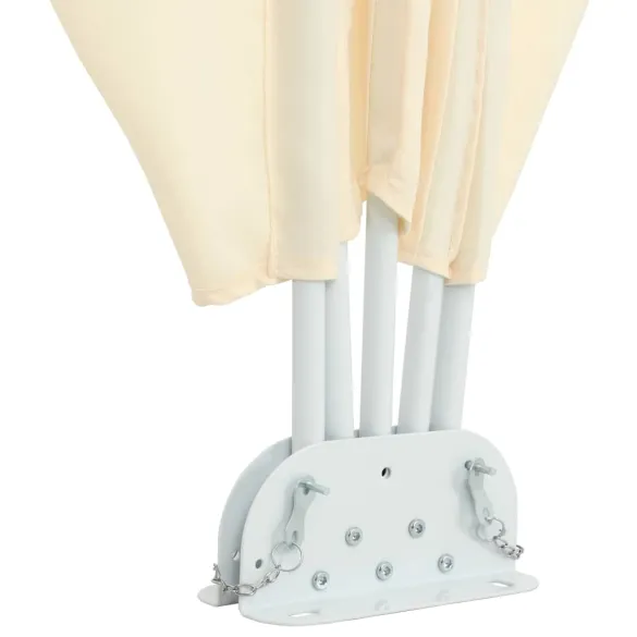 Copertină Laterală Terasă Crem - Umbră Rezistentă