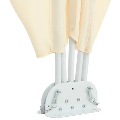 Copertină Laterală Terasă Crem - Umbră Rezistentă