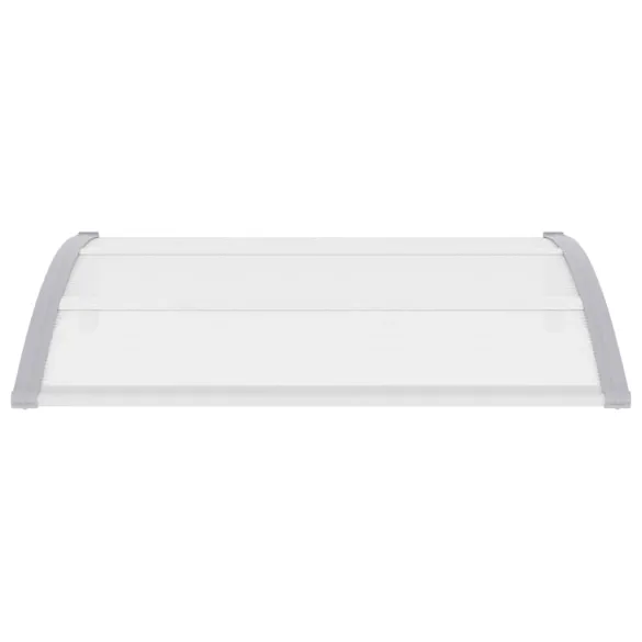 Copertină Ușă Gri 120x100 cm - Policarbonat Durabil