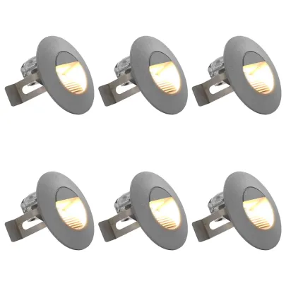 Set 6 Lămpi LED Exterior - Argintiu, 5W, IP54 | Comandă Acum