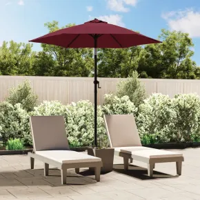Umbrelă de soare burgund 200x224 cm - aluminiu rezistent