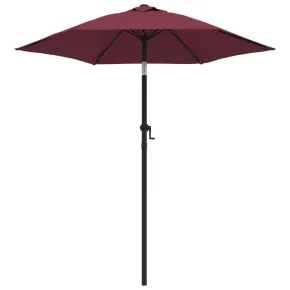 Umbrelă de soare burgund 200x224 cm - aluminiu rezistent 2