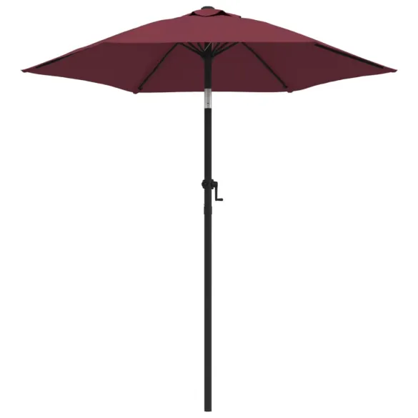 Umbrelă de soare burgund 200x224 cm - aluminiu rezistent